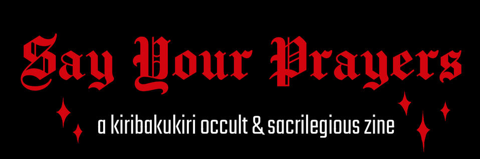 Say your prayers banner